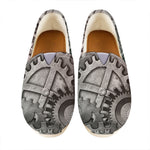 Steampunk Metal Gears Print Casual Shoes