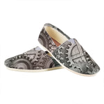 Steampunk Metal Gears Print Casual Shoes