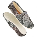 Steampunk Metal Gears Print Casual Shoes