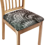 Steampunk Metal Gears Print Chair Cushion Cover