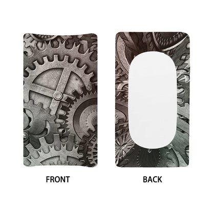 Steampunk Metal Gears Print Changing Pad Cover