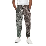 Steampunk Metal Gears Print Cotton Pants