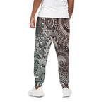 Steampunk Metal Gears Print Cotton Pants