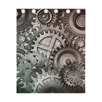 Steampunk Metal Gears Print Curtain