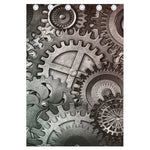 Steampunk Metal Gears Print Curtain