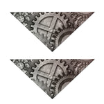 Steampunk Metal Gears Print Dog Bandana