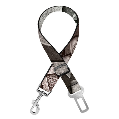 Steampunk Metal Gears Print Dog Seat Belt