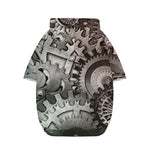 Steampunk Metal Gears Print Dog Zip Up Hoodie