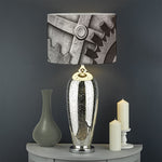 Steampunk Metal Gears Print Drum Lamp Shade