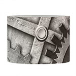 Steampunk Metal Gears Print Drum Lamp Shade