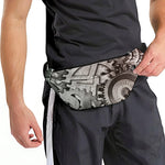 Steampunk Metal Gears Print Fanny Pack