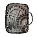 Steampunk Metal Gears Print Front Pocket Bible Bag