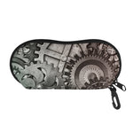 Steampunk Metal Gears Print Glasses Case