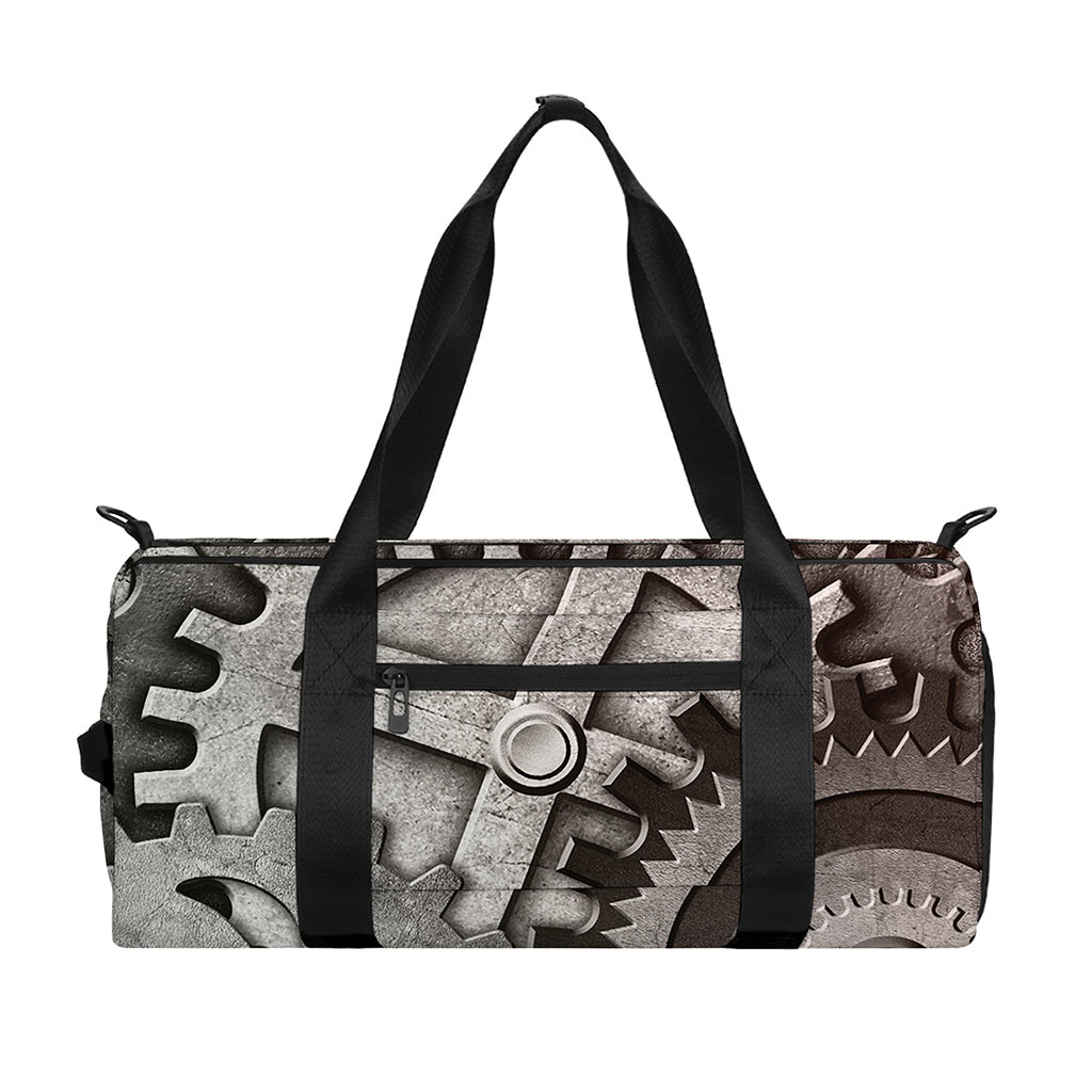 Steampunk Metal Gears Print Gym Bag