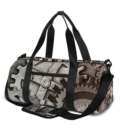 Steampunk Metal Gears Print Gym Bag
