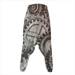 Steampunk Metal Gears Print Hammer Pants