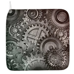 Steampunk Metal Gears Print Hand Towel