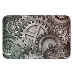Steampunk Metal Gears Print Indoor Door Mat