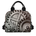 Steampunk Metal Gears Print Insulated Lunch Bag