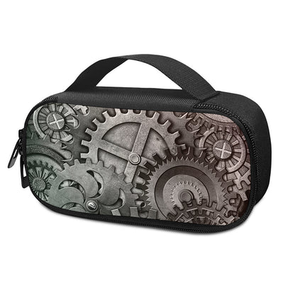Steampunk Metal Gears Print Insulin Cooler Travel Case