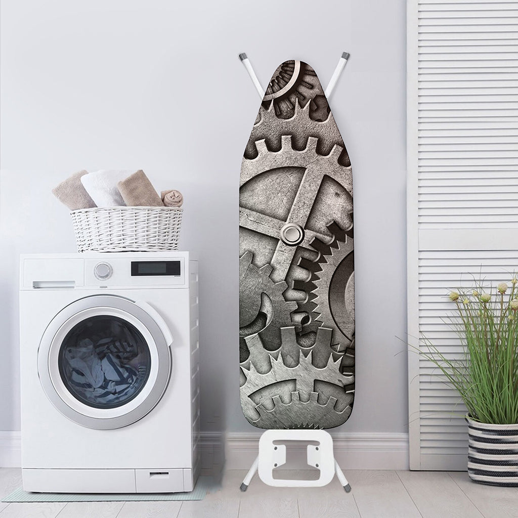 Steampunk Metal Gears Print Ironing Board Cover