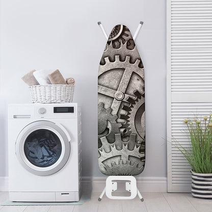 Steampunk Metal Gears Print Ironing Board Cover