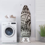 Steampunk Metal Gears Print Ironing Board Cover