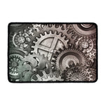 Steampunk Metal Gears Print Kitchen Mat