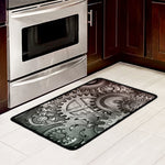 Steampunk Metal Gears Print Kitchen Mat