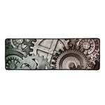 Steampunk Metal Gears Print Long Kitchen Mat