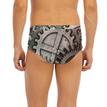 Steampunk Metal Gears Print Men's Briefs