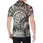 Steampunk Metal Gears Print Men's Shirt