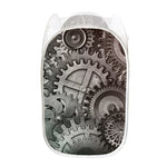 Steampunk Metal Gears Print Mesh Laundry Hamper