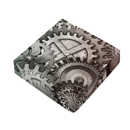 Steampunk Metal Gears Print Outdoor Seat Cushion Cover