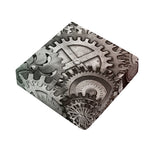 Steampunk Metal Gears Print Outdoor Seat Cushion Cover