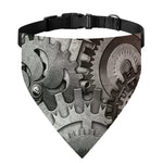 Steampunk Metal Gears Print Over The Collar Dog Bandana