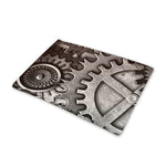 Steampunk Metal Gears Print Pet Cooling Mat Cover
