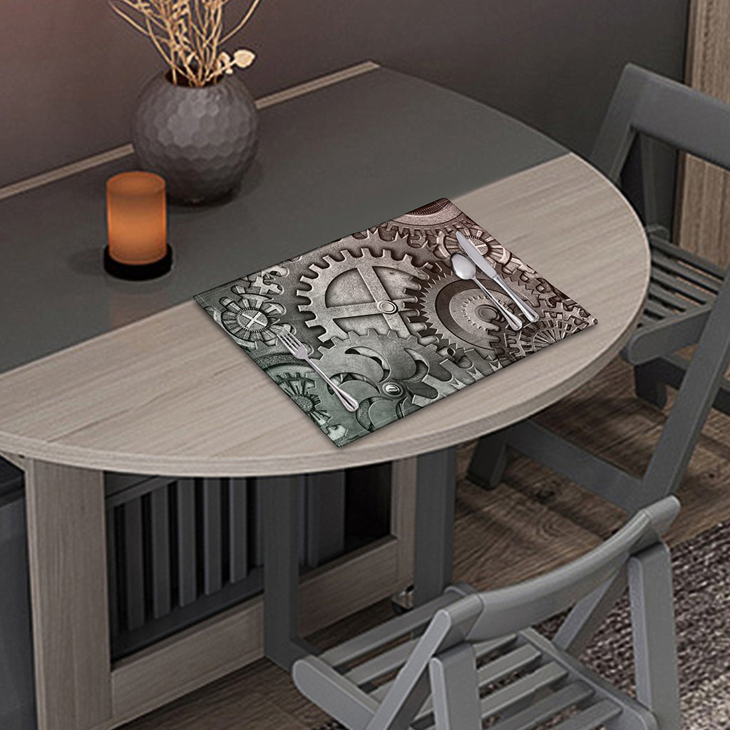 Steampunk Metal Gears Print Placemat