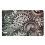 Steampunk Metal Gears Print Polyester Doormat