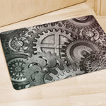 Steampunk Metal Gears Print Polyester Doormat