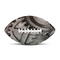 Steampunk Metal Gears Print Rugby Ball