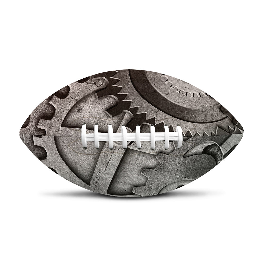 Steampunk Metal Gears Print Rugby Ball