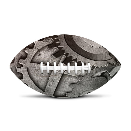Steampunk Metal Gears Print Rugby Ball