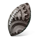 Steampunk Metal Gears Print Rugby Ball