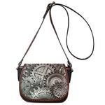 Steampunk Metal Gears Print Saddle Bag