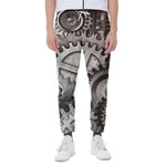 Steampunk Metal Gears Print Scuba Joggers