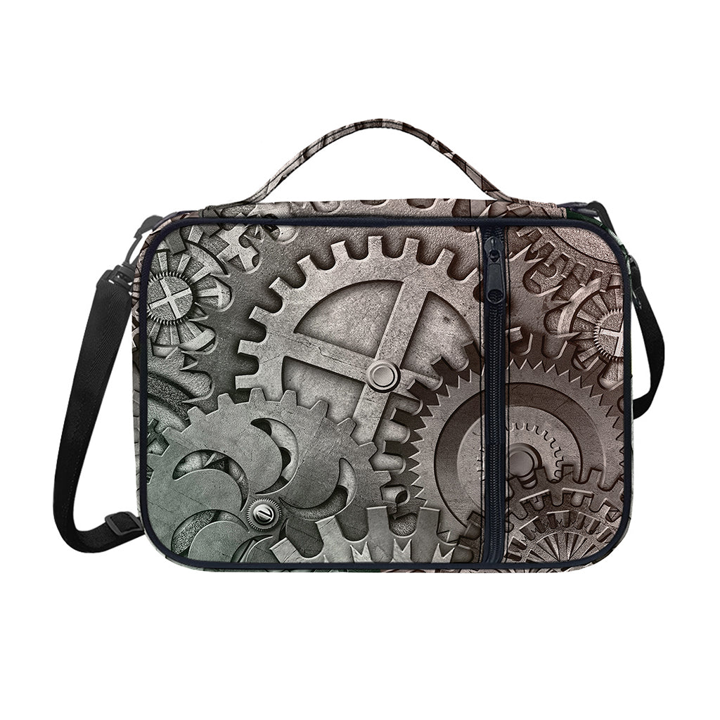 Steampunk Metal Gears Print Shoulder Strap Bible Bag