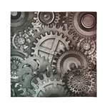 Steampunk Metal Gears Print Silk Bandana