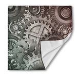 Steampunk Metal Gears Print Silk Bandana