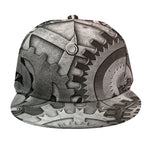 Steampunk Metal Gears Print Snapback Cap